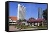 Medeka Square and Skyscrapers, Kuala Lumpur, Malaysia, Southeast Asia, Asia-Richard Cummins-Framed Stretched Canvas