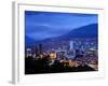 Medellin, Colombia, Elevated View of Downtown Medellin, Aburra Valley Surrounded by the Andes Mount-John Coletti-Framed Photographic Print