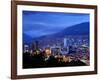 Medellin, Colombia, Elevated View of Downtown Medellin, Aburra Valley Surrounded by the Andes Mount-John Coletti-Framed Photographic Print