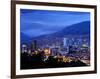 Medellin, Colombia, Elevated View of Downtown Medellin, Aburra Valley Surrounded by the Andes Mount-John Coletti-Framed Photographic Print