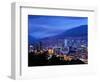 Medellin, Colombia, Elevated View of Downtown Medellin, Aburra Valley Surrounded by the Andes Mount-John Coletti-Framed Photographic Print