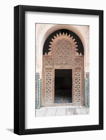 Medersa Ali Ben Youssef (Madrasa Bin Yousuf), Medina, Marrakesh, Morocco-Stephen Studd-Framed Photographic Print