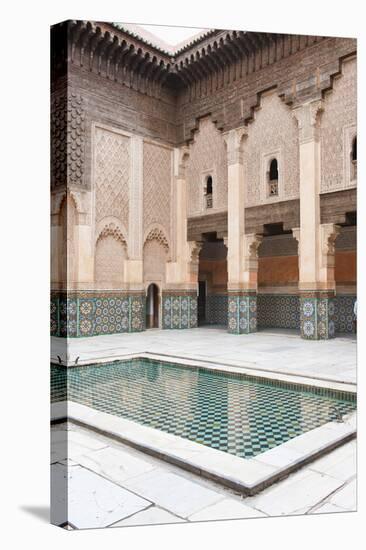 Medersa Ben Youssef Central Courtyard-Matthew Williams-Ellis-Stretched Canvas