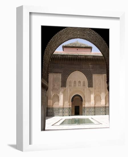 Medersa Ben Youssef, Marrakech, Morocco, North Africa, Africa-null-Framed Photographic Print