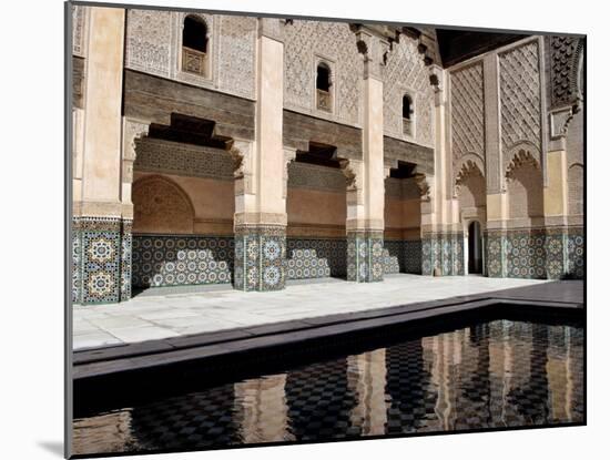 Medersa Ben Youssef, Medina, Marrakesh, Morroco-De Mann Jean-Pierre-Mounted Photographic Print