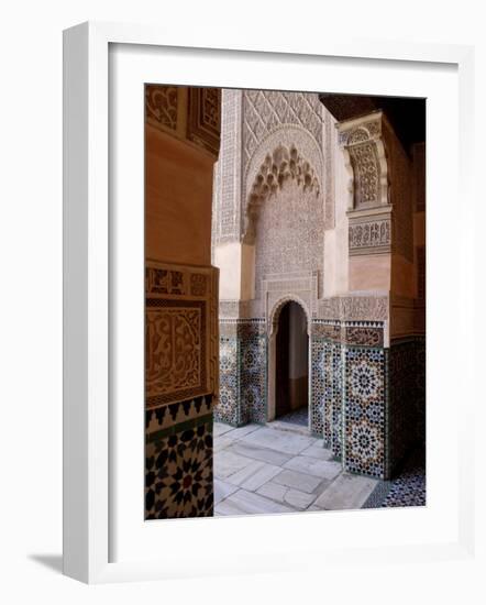 Medersa Ben Youssef, Medina, Marrakesh, Morroco-De Mann Jean-Pierre-Framed Photographic Print