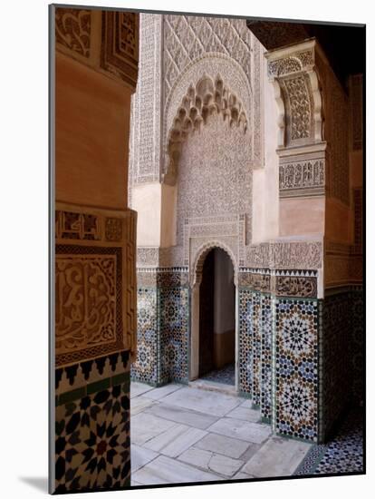 Medersa Ben Youssef, Medina, Marrakesh, Morroco-De Mann Jean-Pierre-Mounted Photographic Print