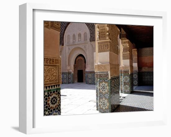 Medersa Ben Youssef, Medina, Marrakesh, Morroco-De Mann Jean-Pierre-Framed Photographic Print