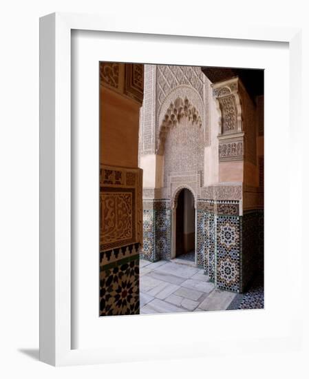 Medersa Ben Youssef, Medina, Marrakesh, Morroco-De Mann Jean-Pierre-Framed Photographic Print