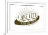 Medford Lakes, New Jersey - Lake Life (Canoe)-Lantern Press-Framed Art Print