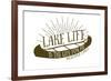 Medford Lakes, New Jersey - Lake Life (Canoe)-Lantern Press-Framed Art Print