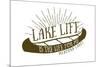 Medford Lakes, New Jersey - Lake Life (Canoe)-Lantern Press-Mounted Art Print