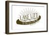 Medford Lakes, New Jersey - Lake Life (Canoe)-Lantern Press-Framed Art Print