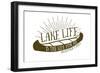 Medford Lakes, New Jersey - Lake Life (Canoe)-Lantern Press-Framed Art Print