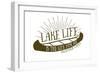 Medford Lakes, New Jersey - Lake Life (Canoe)-Lantern Press-Framed Art Print