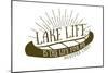 Medford Lakes, New Jersey - Lake Life (Canoe)-Lantern Press-Mounted Art Print