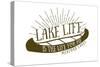 Medford Lakes, New Jersey - Lake Life (Canoe)-Lantern Press-Stretched Canvas