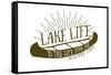 Medford Lakes, New Jersey - Lake Life (Canoe)-Lantern Press-Framed Stretched Canvas