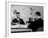 Medgar Evers, NAACP Leader in Mississippi, with Journalist Bill Peters, 1963-null-Framed Photo