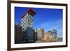 Media Harbour in Dusseldorf, North Rhine-Westphalia, Germany, Europe-Hans-Peter Merten-Framed Photographic Print