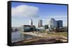 Mediacityuk, the BBC Headquarters on the Banks of the Manchester Ship Canal in Salford and Trafford-Alex Robinson-Framed Stretched Canvas