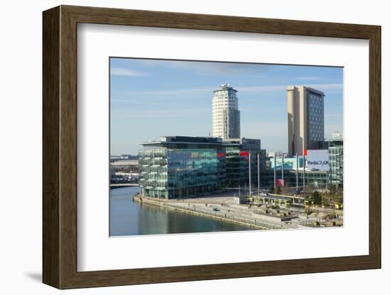 Mediacityuk, the BBC Headquarters on the Banks of the Manchester Ship Canal in Salford and Trafford-Alex Robinson-Framed Photographic Print