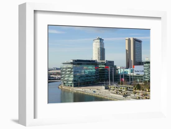 Mediacityuk, the BBC Headquarters on the Banks of the Manchester Ship Canal in Salford and Trafford-Alex Robinson-Framed Photographic Print