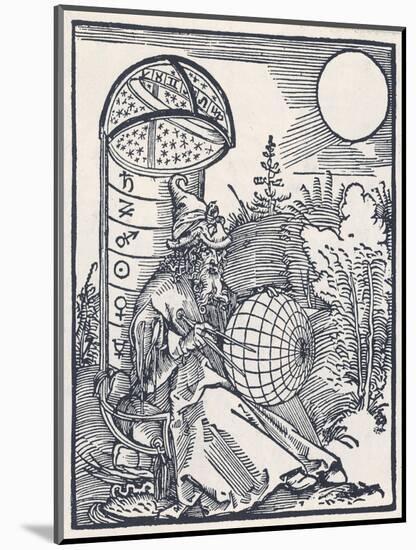 Mediaeval Astronomer-Albrecht Dürer-Mounted Art Print