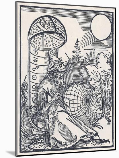 Mediaeval Astronomer-Albrecht Dürer-Mounted Art Print