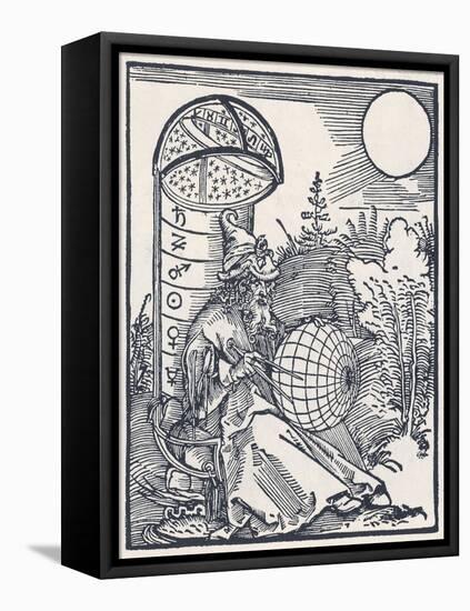 Mediaeval Astronomer-Albrecht Dürer-Framed Stretched Canvas