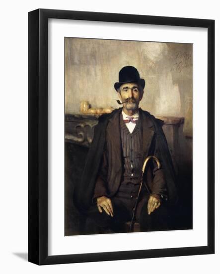 Mediator or Portrait of Giuseppe Giani, 1891-Giuseppe Pellizza da Volpedo-Framed Giclee Print