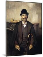 Mediator or Portrait of Giuseppe Giani, 1891-Giuseppe Pellizza da Volpedo-Mounted Giclee Print