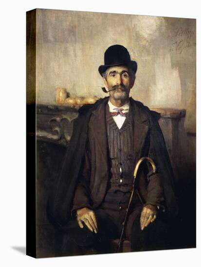 Mediator or Portrait of Giuseppe Giani, 1891-Giuseppe Pellizza da Volpedo-Stretched Canvas