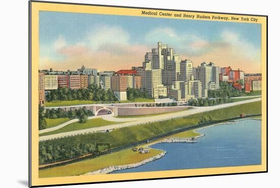 Medical Center, Henry Hudson Parkway, New York City-null-Mounted Art Print