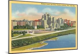 Medical Center, Henry Hudson Parkway, New York City-null-Mounted Art Print