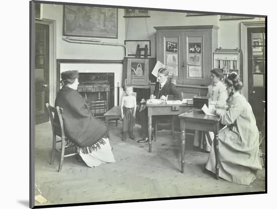 Medical Examination of a Boy, Holland Street School, London, 1911-null-Mounted Photographic Print