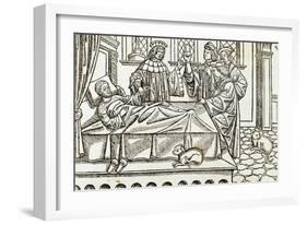 Medical History, Doctors with a Patient,, 16th Century-null-Framed Giclee Print