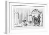 Medical Instruments for Eye Surgery (Engraving) (B/W Photo)-English-Framed Giclee Print