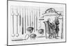 Medical Instruments for Eye Surgery (Engraving) (B/W Photo)-English-Mounted Giclee Print