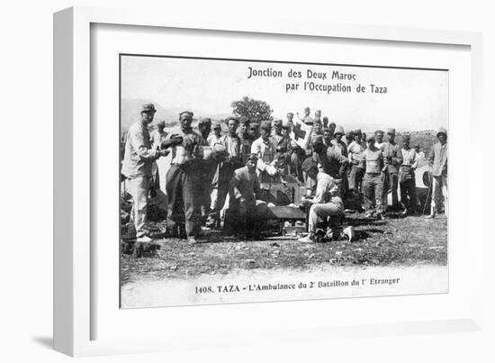 Medical Staff of the 2nd Battalion French Foreign Legion, Taza, Morocco, 1904-null-Framed Giclee Print