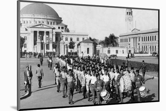 Medical Students Parade in Cairo, 1940-null-Mounted Photographic Print