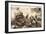 Medical Team Assist their Wounded Comrades in the Midst of Enemy Artilley Fire (B/W Photo)-German photographer-Framed Giclee Print