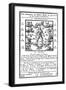 Medical Zodiac Man, 1750-Science Source-Framed Premium Giclee Print