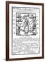 Medical Zodiac Man, 1750-Science Source-Framed Giclee Print