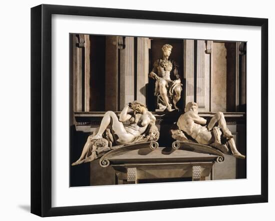 Medici Chapels of Basilica of San Lorenzo, New Sacristy, Tomb of Giuliano De Medici-null-Framed Giclee Print