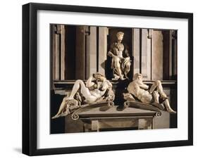 Medici Chapels of Basilica of San Lorenzo, New Sacristy, Tomb of Giuliano De Medici-null-Framed Giclee Print