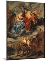 Medici-Zyklus: the Meeting of the King and Marie De Medici at Lyons, 9th November 1600-Peter Paul Rubens-Mounted Giclee Print