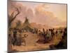 Medicine Dance, 1848-Seth Eastman-Mounted Giclee Print