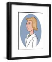 Medicine: Female doctor - illustration-Neale Osborne-Framed Giclee Print