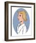 Medicine: Female doctor - illustration-Neale Osborne-Framed Giclee Print